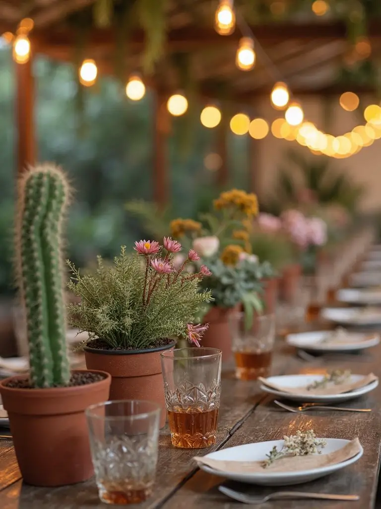 striking desert inspired wedding aisle decor