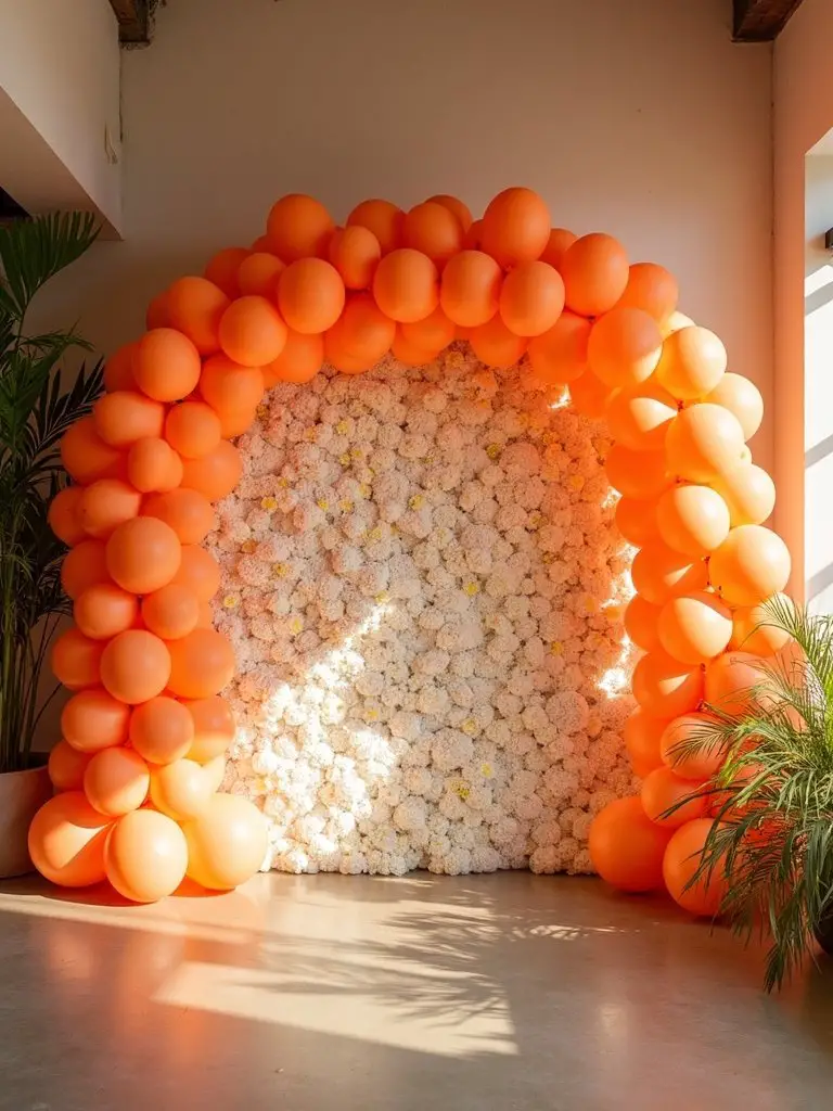 stunning baby shower backdrop