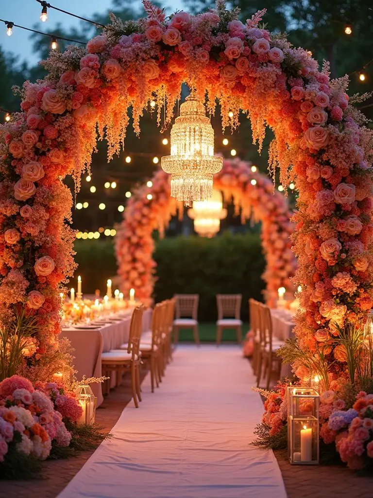 stunning natural personalized wedding ceremony backdrops