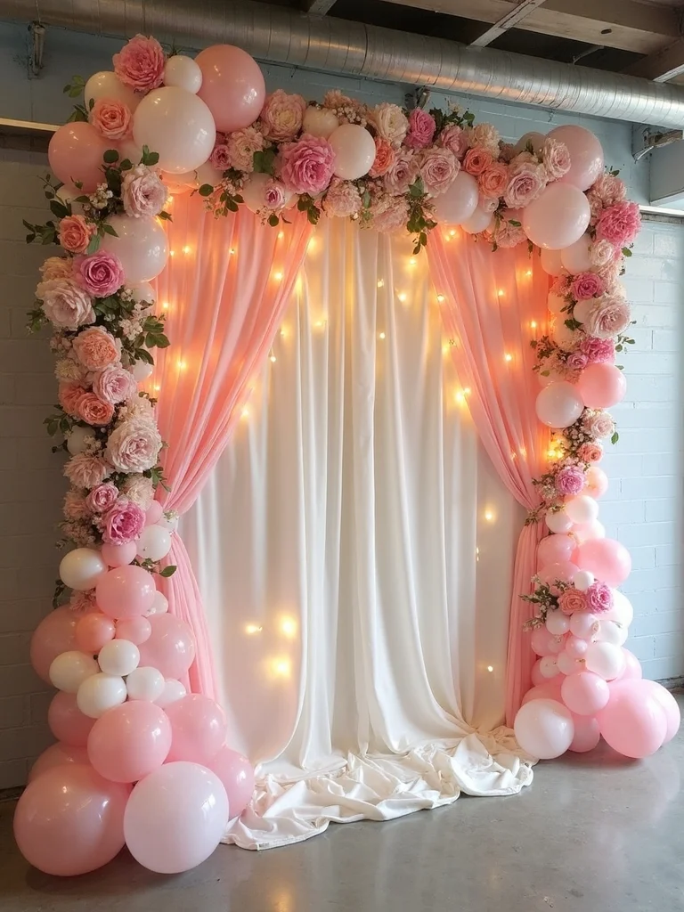 stunning photo backdrop setup
