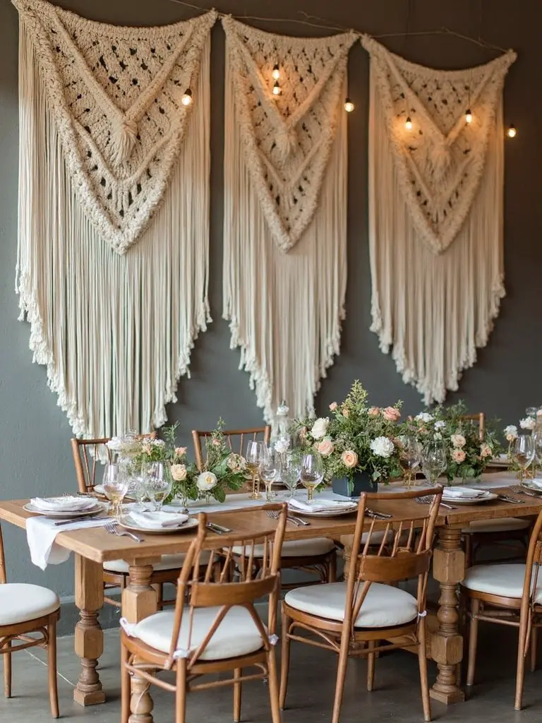 stylish boho wedding signage boards