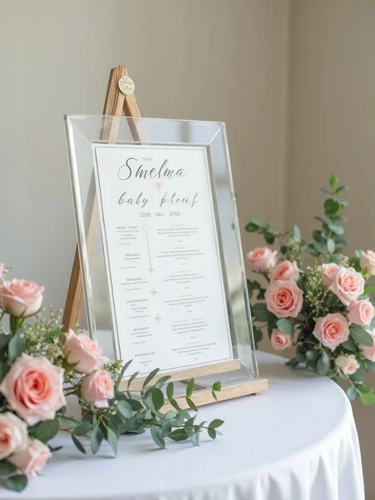 stylish event schedule display