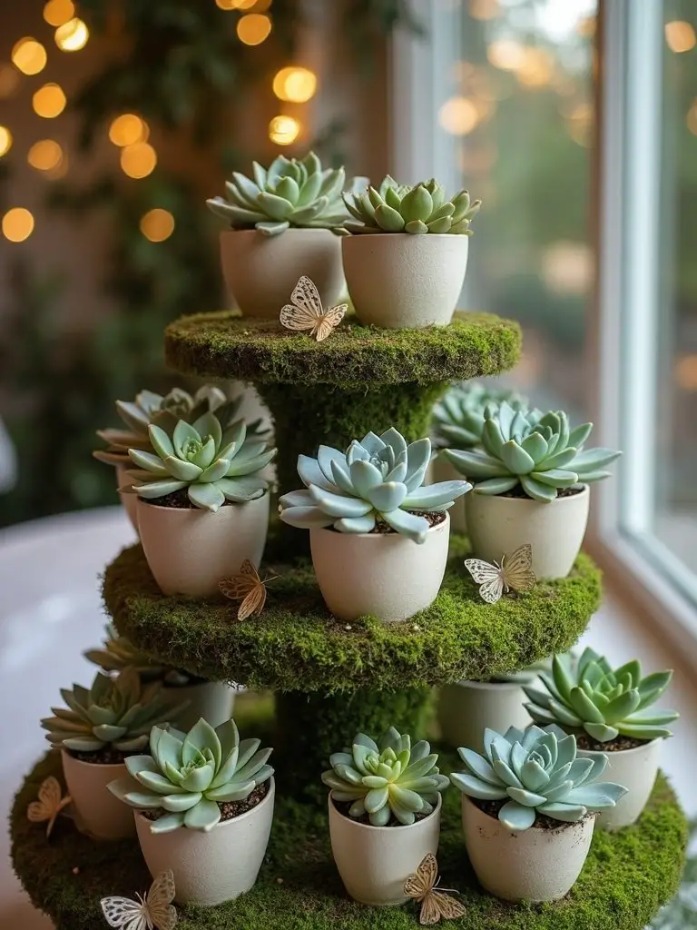 succulent keepsake party favors