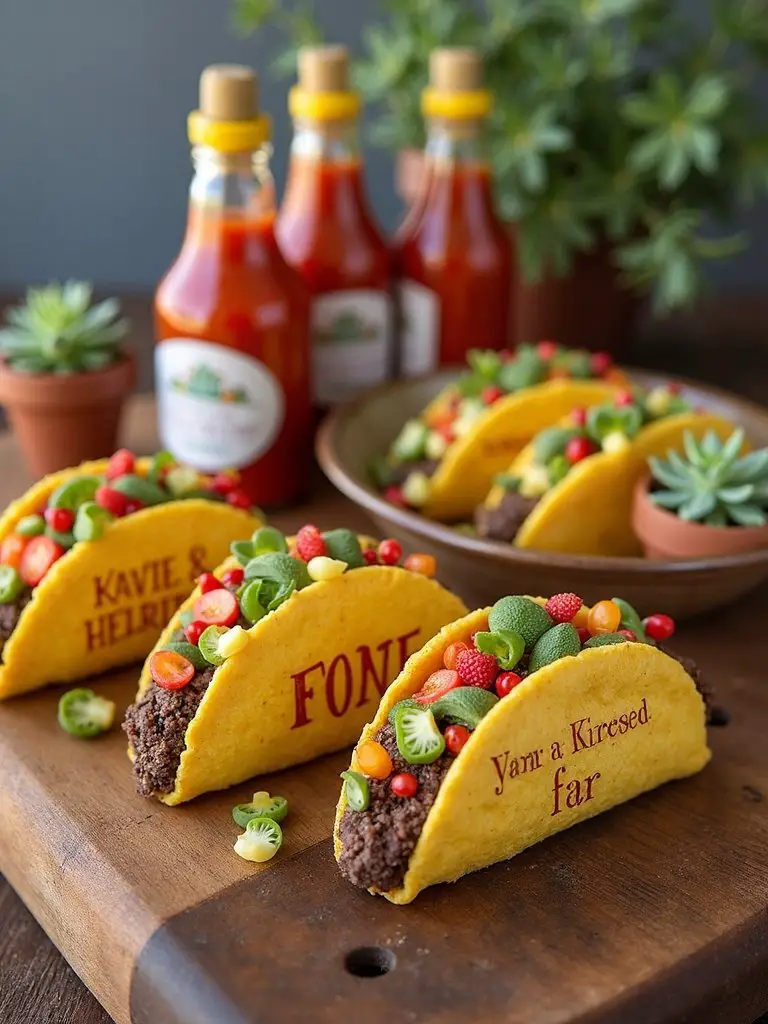 taco themed baby shower favors