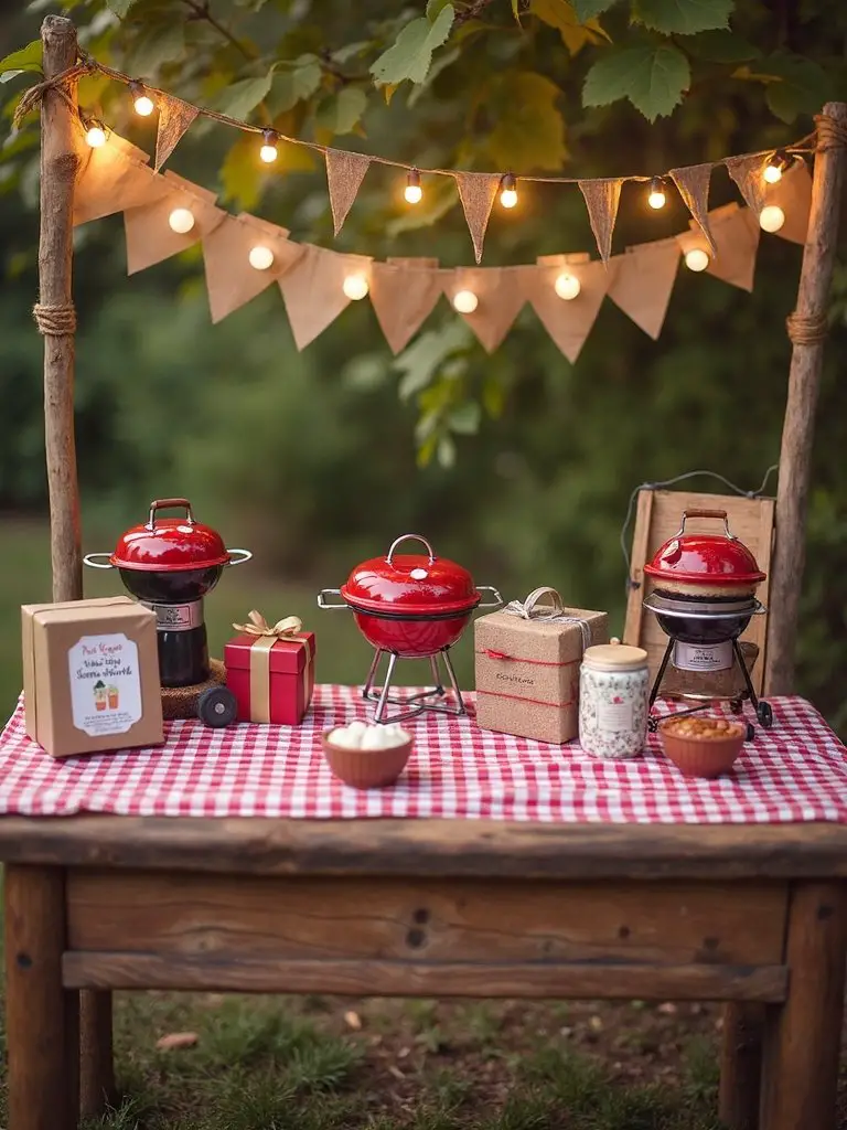 thoughtful gift table setup
