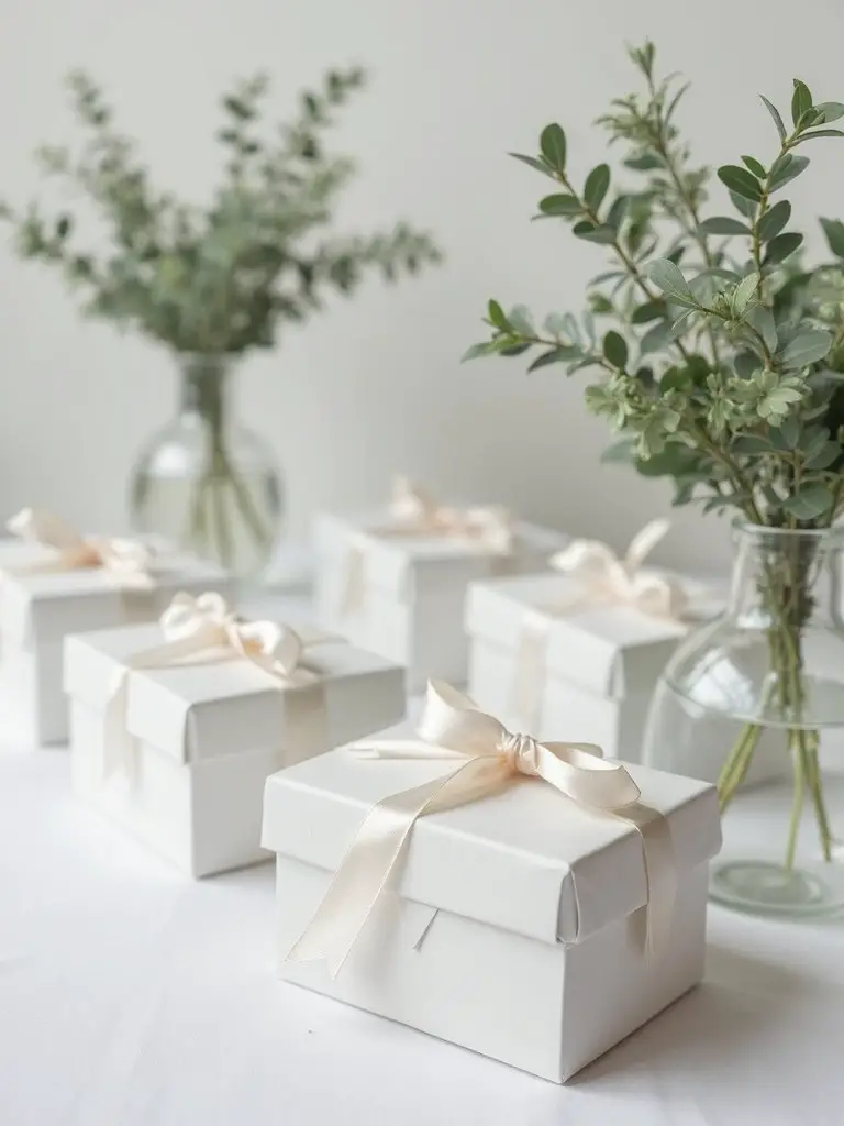 thoughtful minimalist baby shower favors