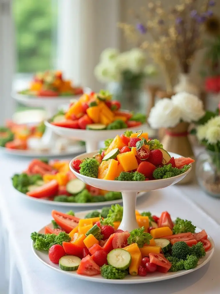 tiered vegetable display ideas