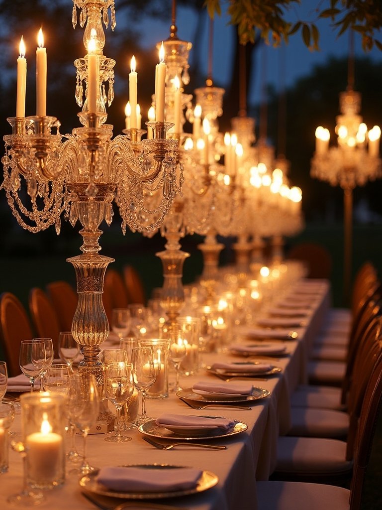 timeless romantic crystal candlelight ambiance