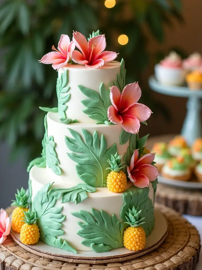 tropical cake design ideas