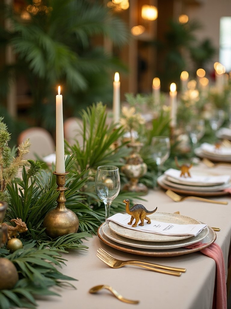 tropical dinosaur centerpiece arrangement