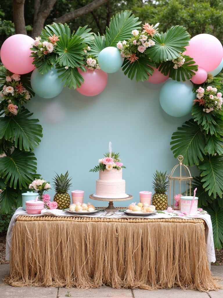 tropical luau baby shower