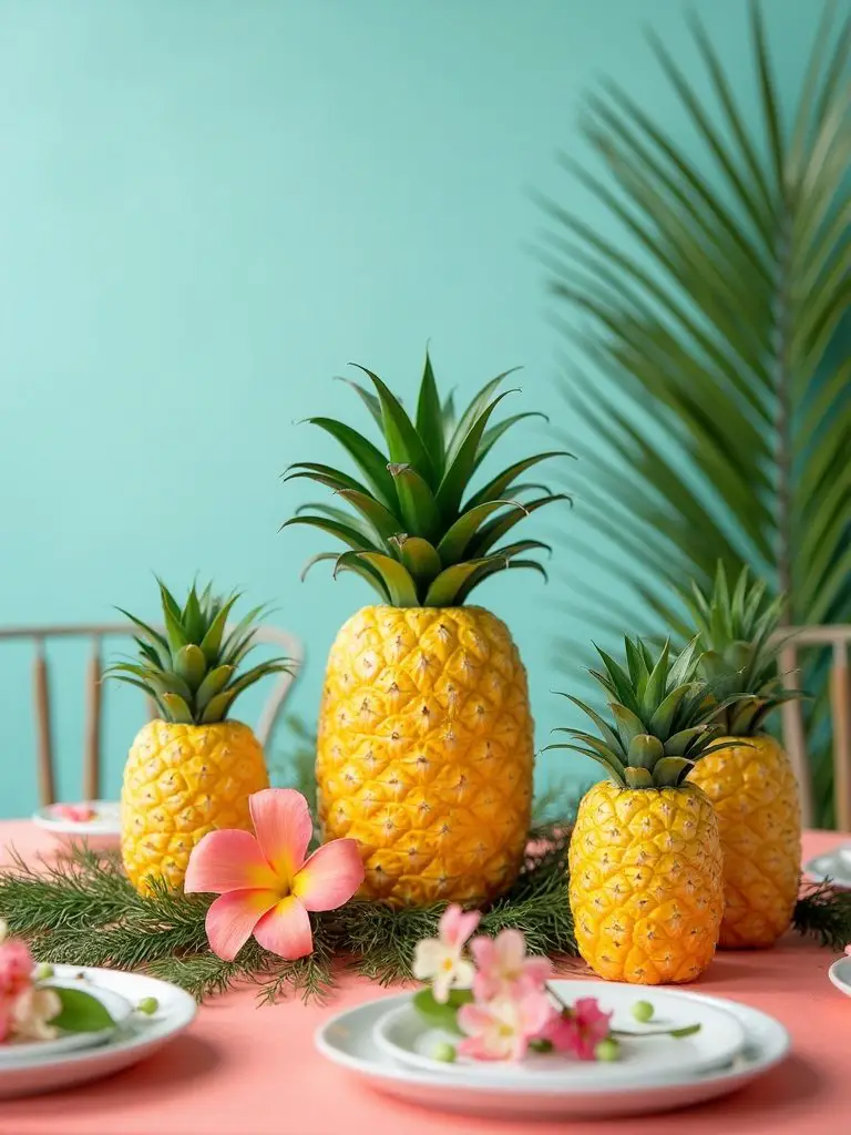 tropical luau centerpiece ideas