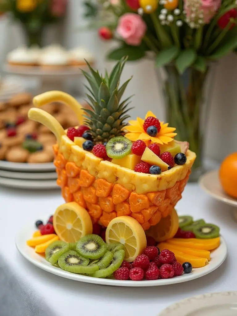 tropical stroller fruit display