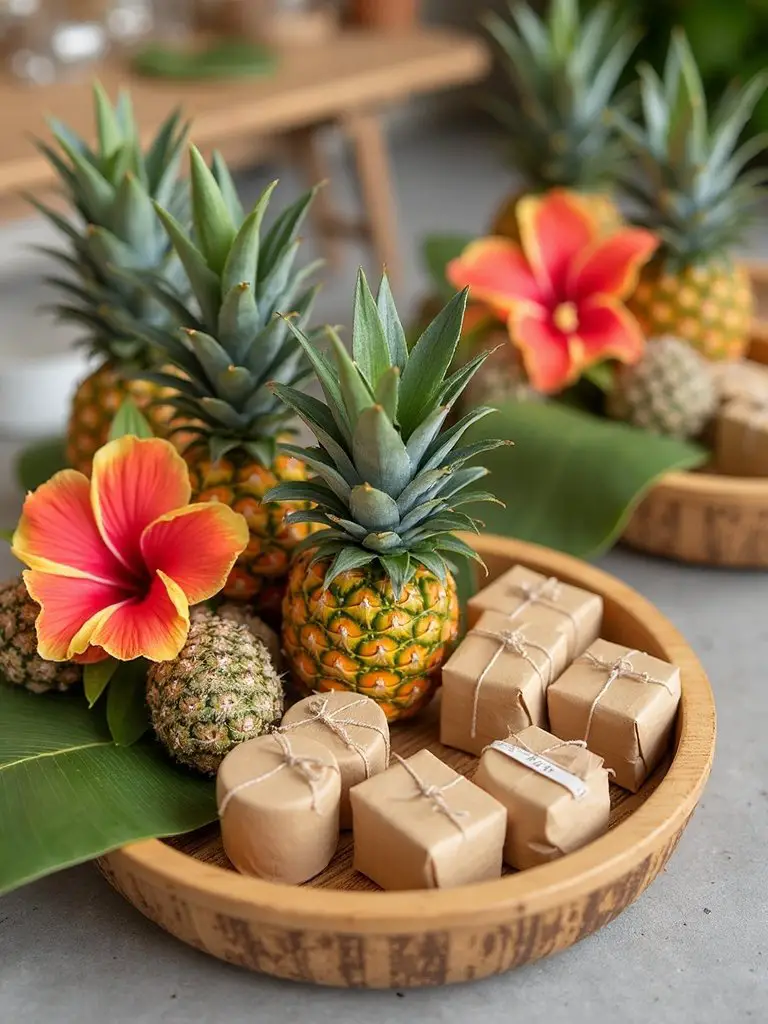 tropical themed guest party favors