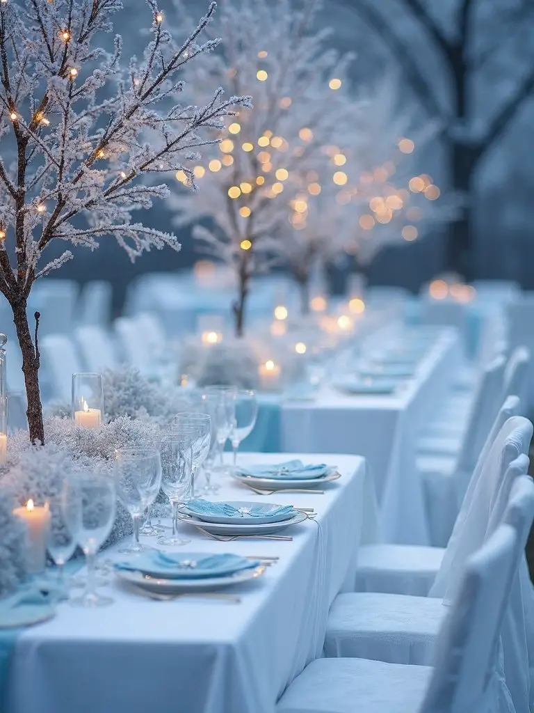 twinkling lights and crystals
