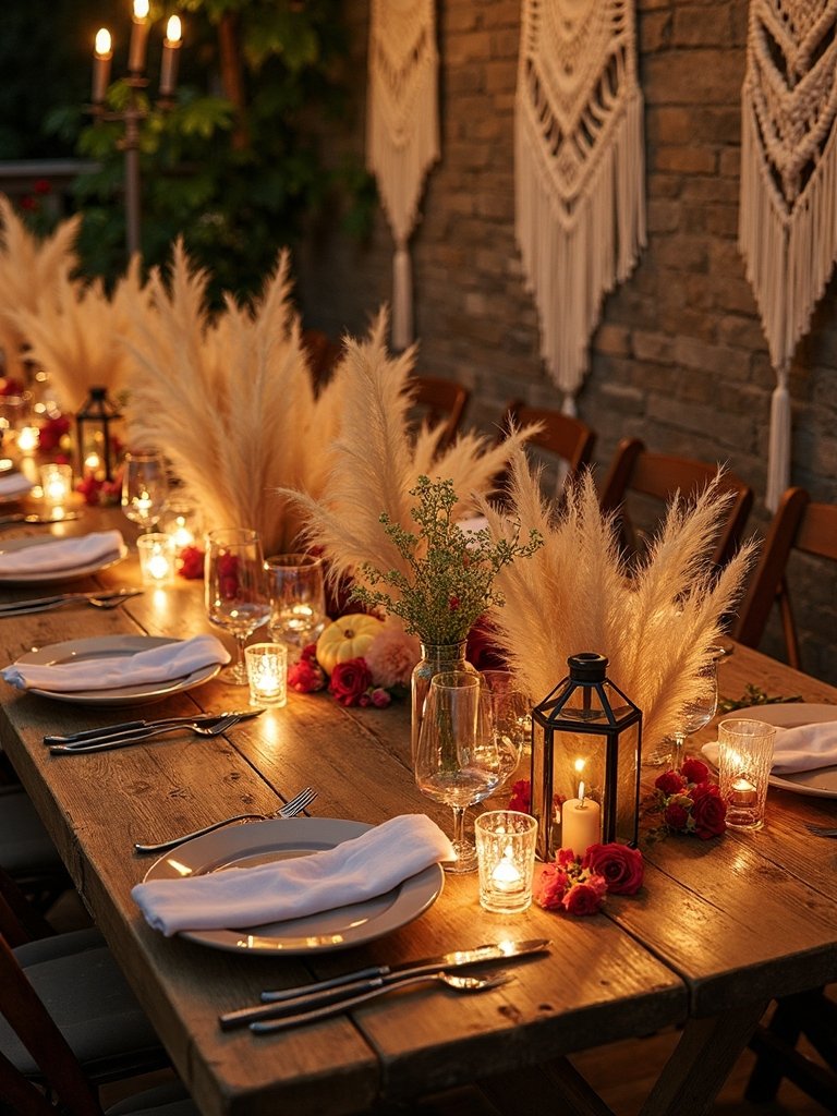 twinkling lights and lanterns