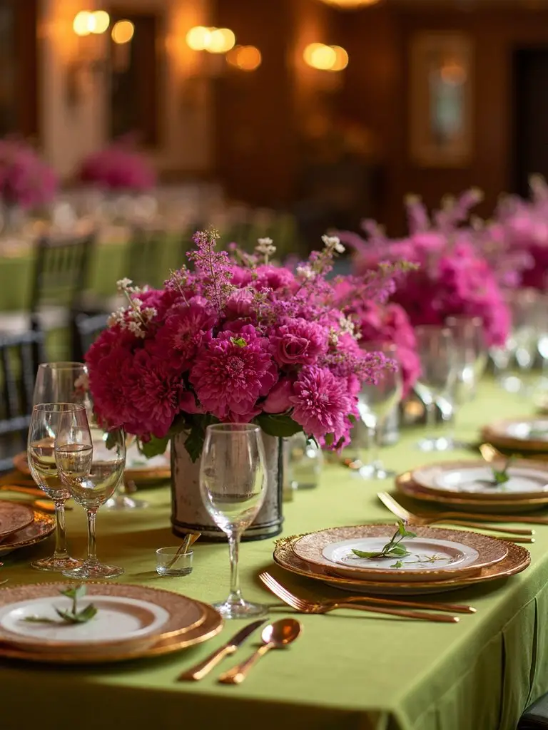 unconventional statement making wedding table design