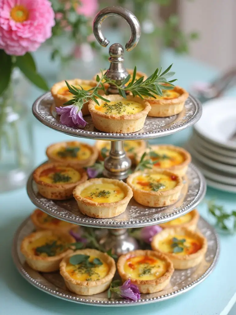 versatile mini quiche platter