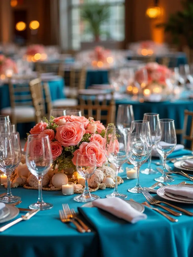 vibrant coastal tablescape styling ideas