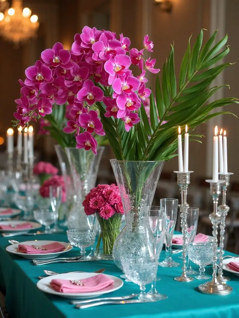 vibrant tropical fusion paradise inspired display