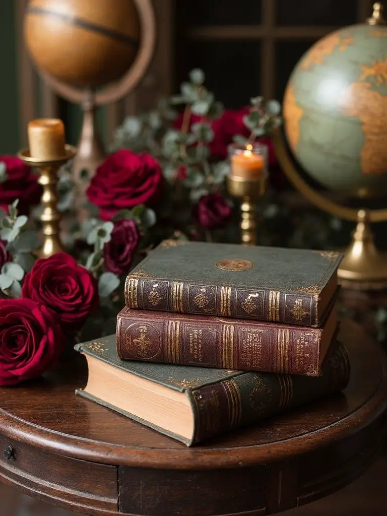 vintage books as scholarly centerpieces