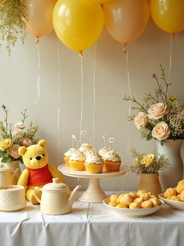 vintage pooh storybook invitations