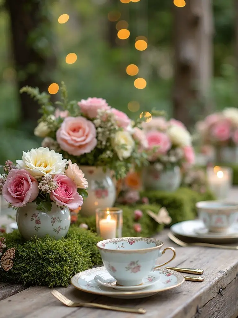 vintage teacup garden decor