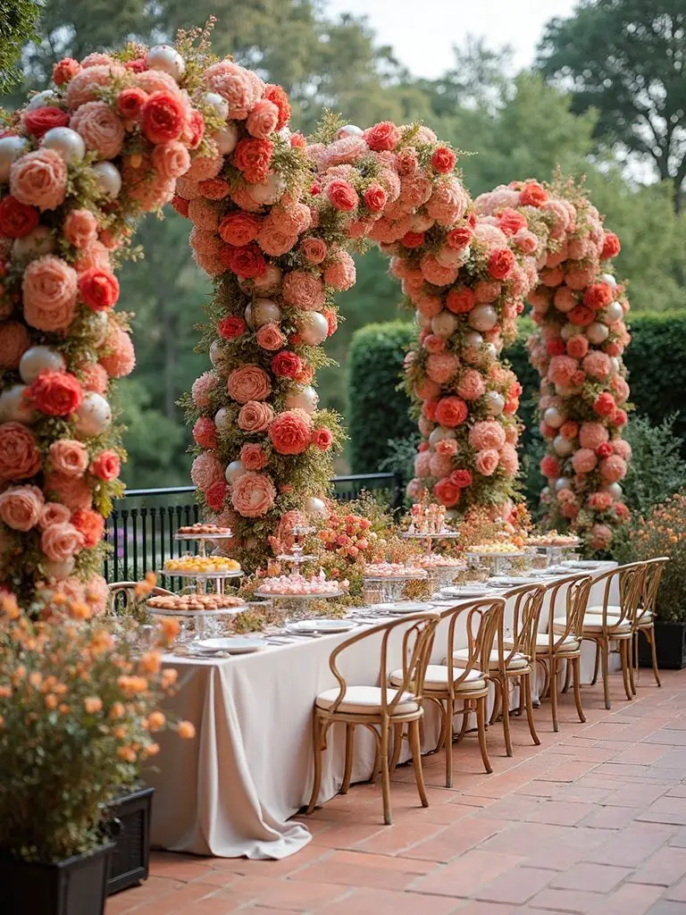visually striking wedding favor displays