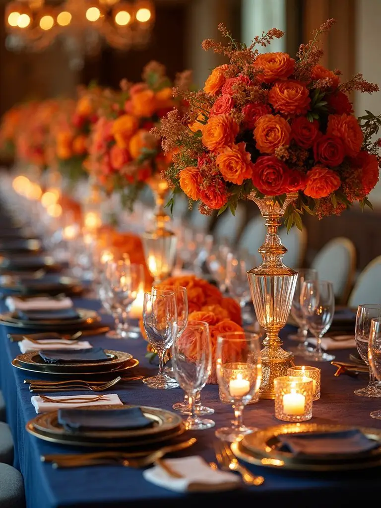 vivid modern luxurious wedding palette