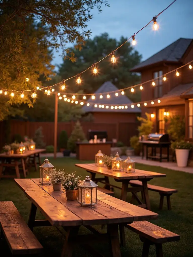 warm inviting evening lighting