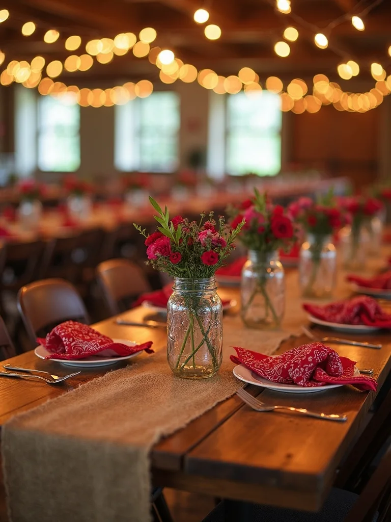 western themed table settings