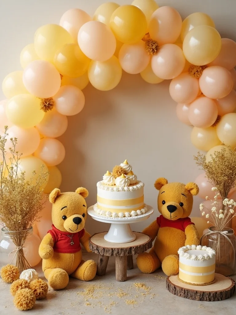 whimsical vintage pooh balloons