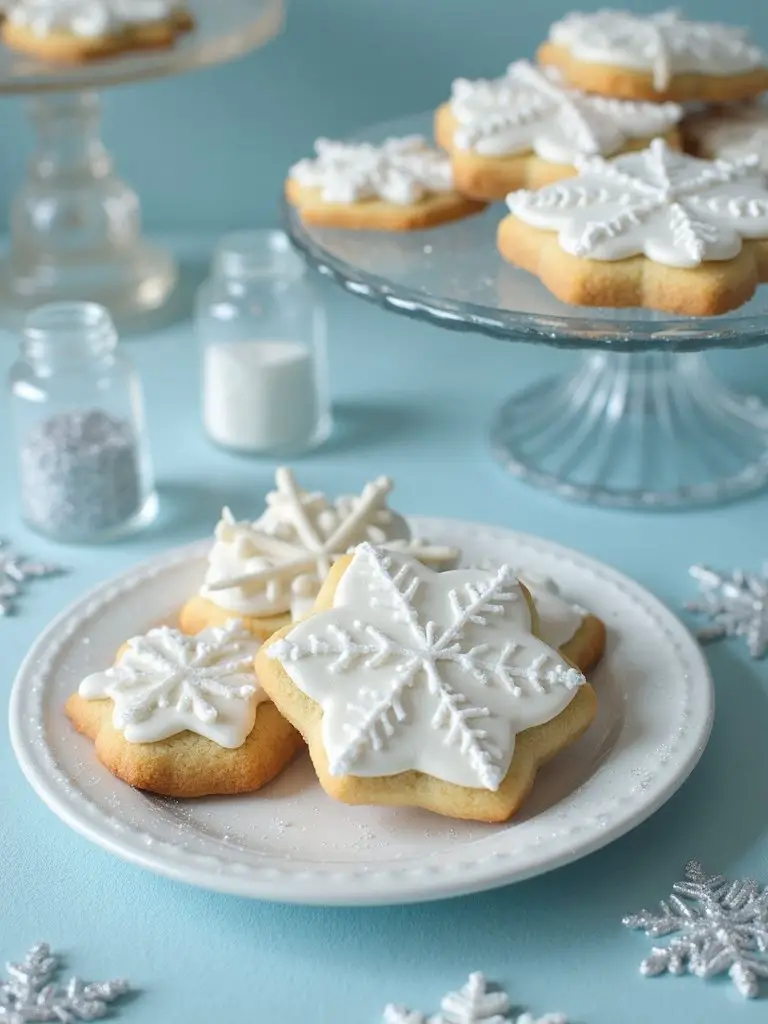 winter cookie decorating station