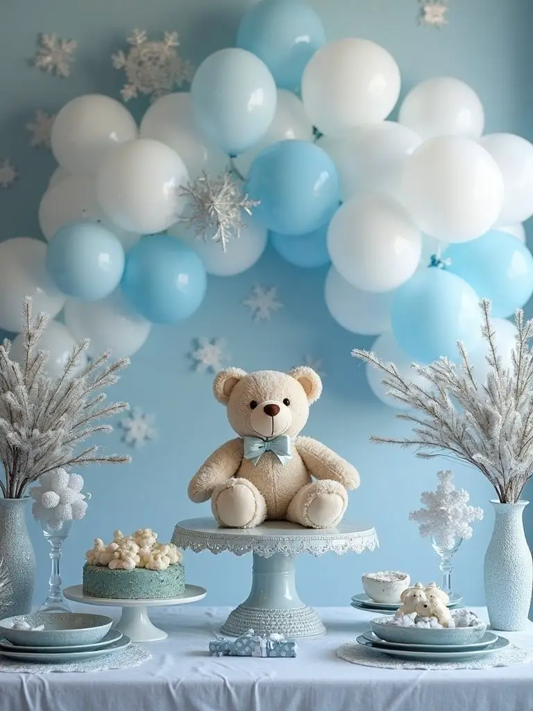 winter themed baby shower ideas