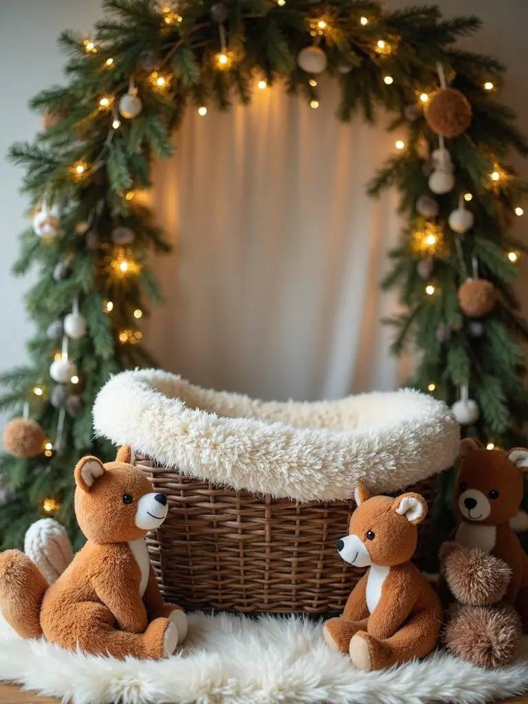 winter woodland baby shower
