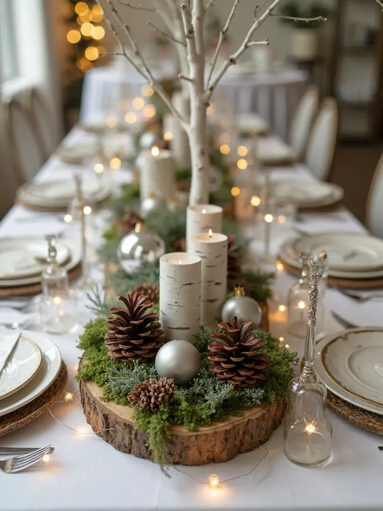 winter woodland party favors