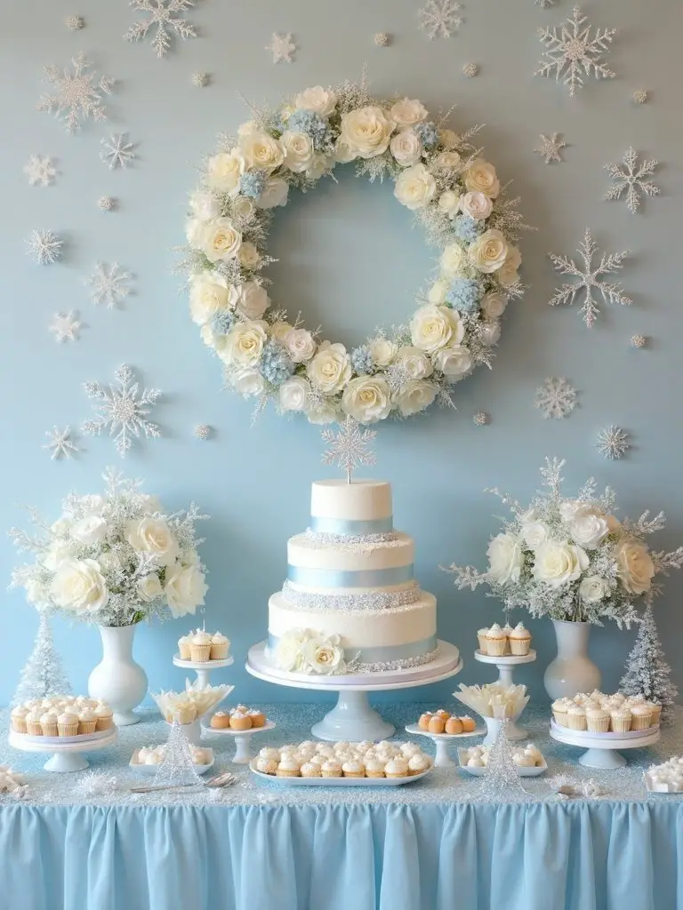 winter wreath baby shower