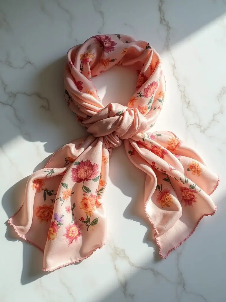 birth month flower scarf personalized gift