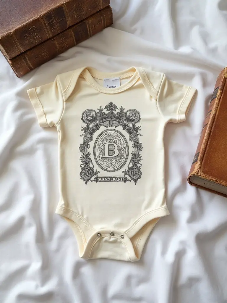bookish cozy literary inspired baby onesie
