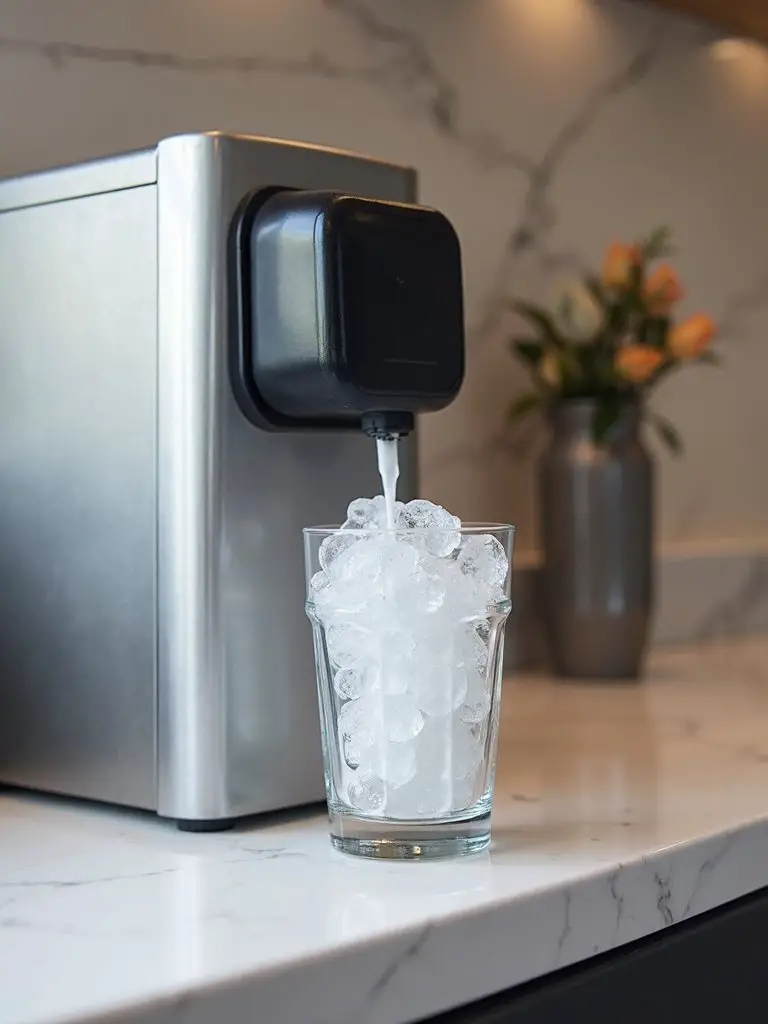 chewable flavorful self cleaning nugget ice maker