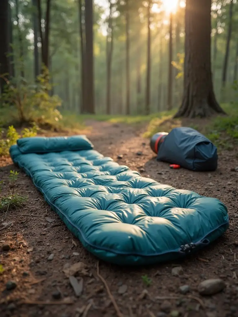 comfortable self inflating recycled lightweight camping pad