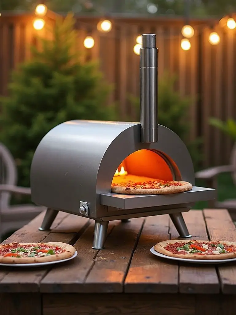 compact fast versatile memorable outdoor pizza cooking