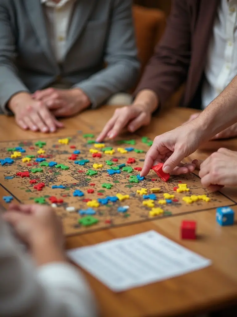 competitive family game tournament celebration