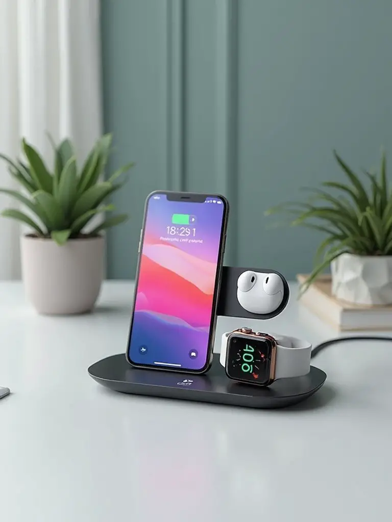 convenient 3 in 1 wireless charging