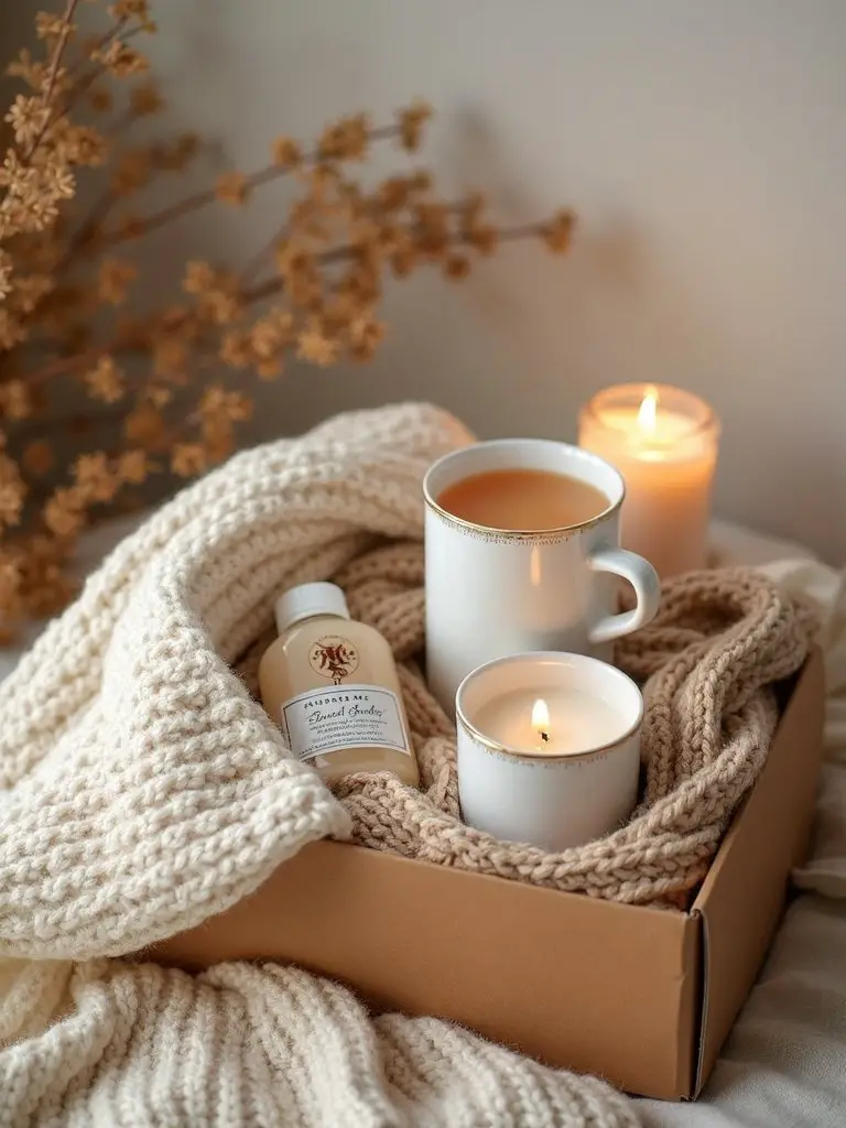 cozy danish inspired self care birthday gift