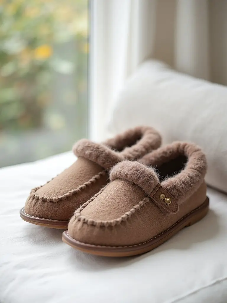 cozy premium durable ergonomic wool slippers