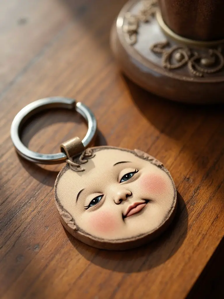 custom baby face keepsake