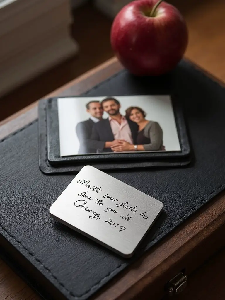custom metal photo keepsake