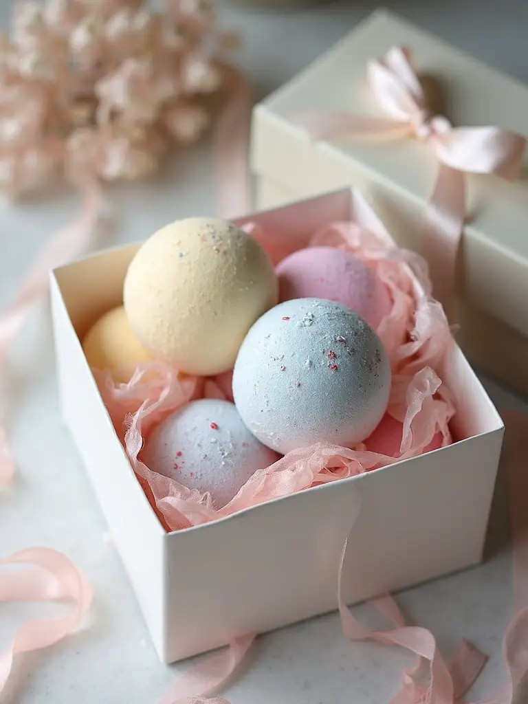 customized spa like self care homemade bath bombs
