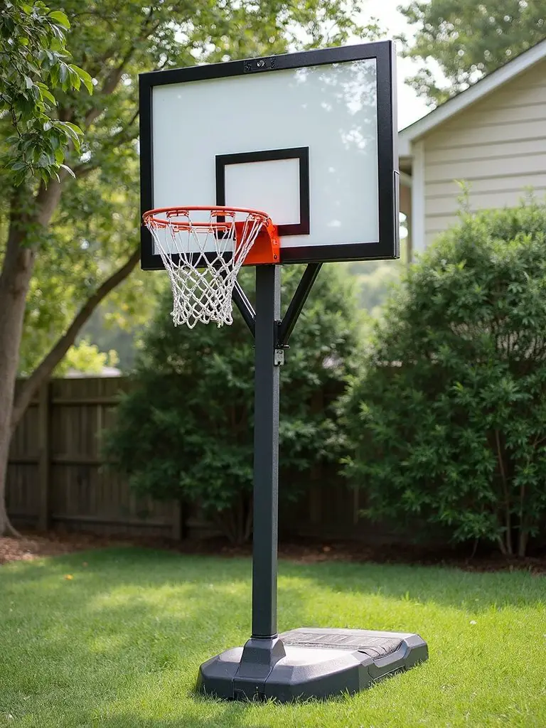 durable adjustable professional grade backyard basketball